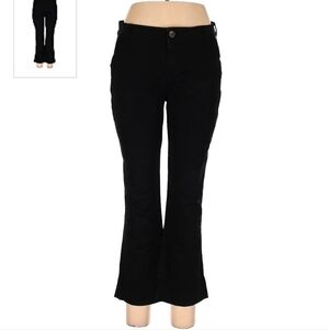 Old Navy Black Boot-Cut Chino Pants Women's Size 10 Regular Everyday Neutral EUC